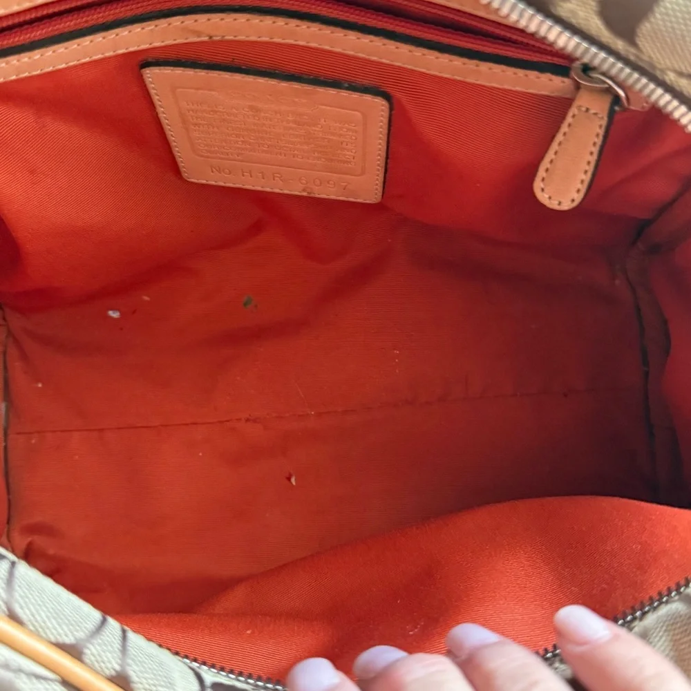 Coach Vintage Signature Satchel Handbag Y2K